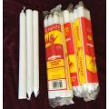 Paraffin wax material House hold Use white wax velas candle fluted