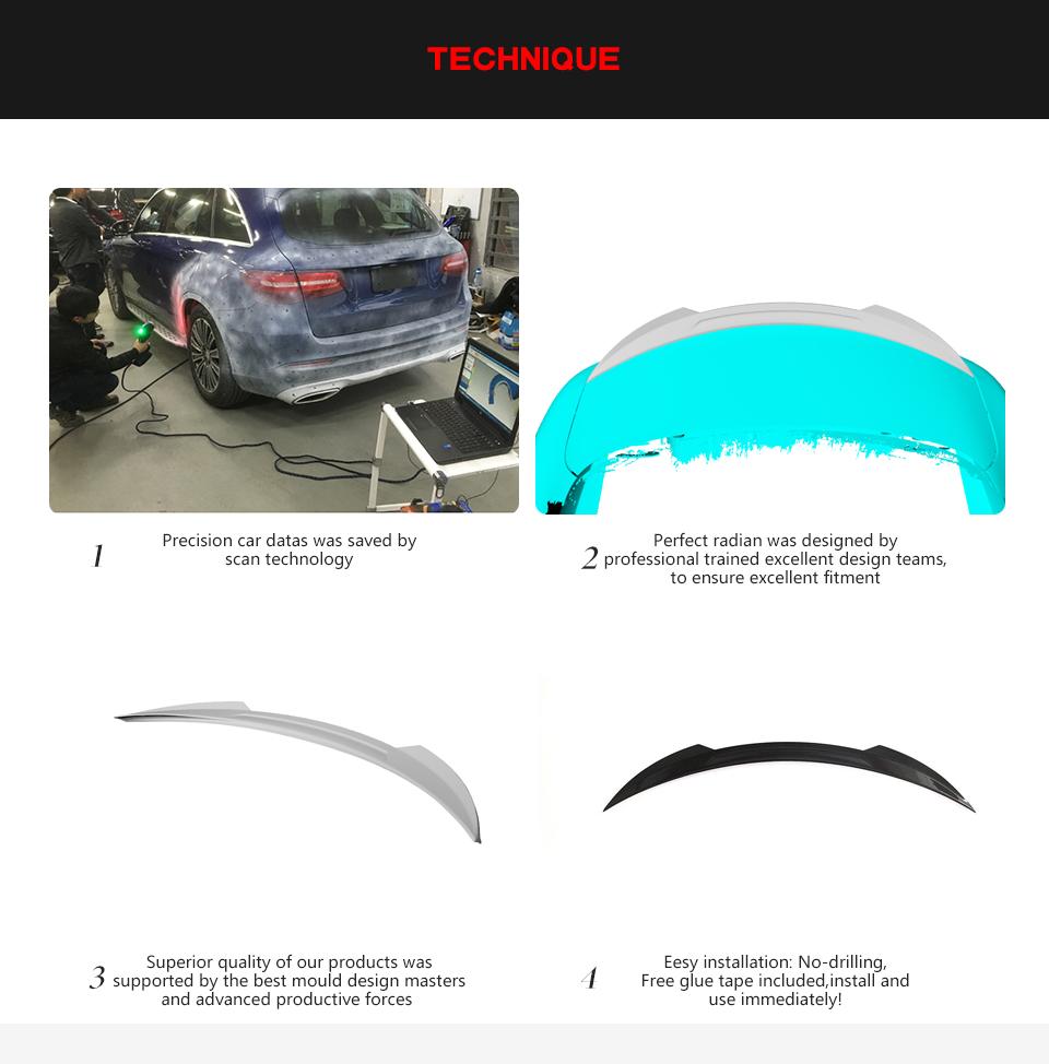W217 C217 Carbon Fiber Duckbill Spoiler Wing for Mercedes-BENZ S500 S550 S560 S63 AMG S65 AMG 2014-2020 Base Coupe-2 Door