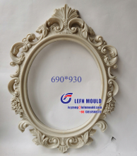 Oval Decorative ABS Wall Mirror Frame