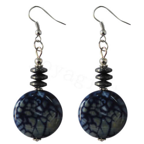 Natural Gemstone Agate Earring