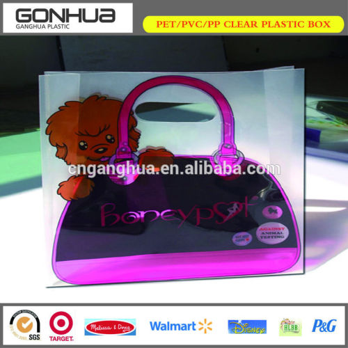 Promotional eco-friendly reusable custom cute design women handle plastic pp no woven bag for sale