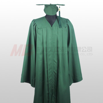 Matte Forest Green High School Graduation Cap Gown