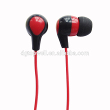 RoHS eco-friendly ABS materail earshell plastic earphone