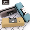 Custom cute cartoon cat PU pencil case