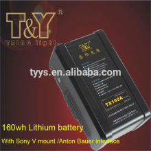 Best safe160wh lithium battery with SONY interface/Anton Bauer interface(TX160S/A)
