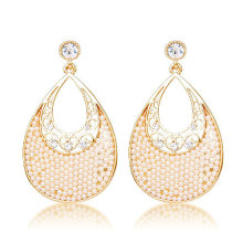 Fashion Tear-shaped drop earring gold plated