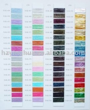 dyed metallic yarn colour card