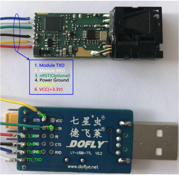 How to weld JRT 10m USB Backboard Laser Distance Measure Sensors