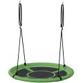 Orange round children garden metal swing seat