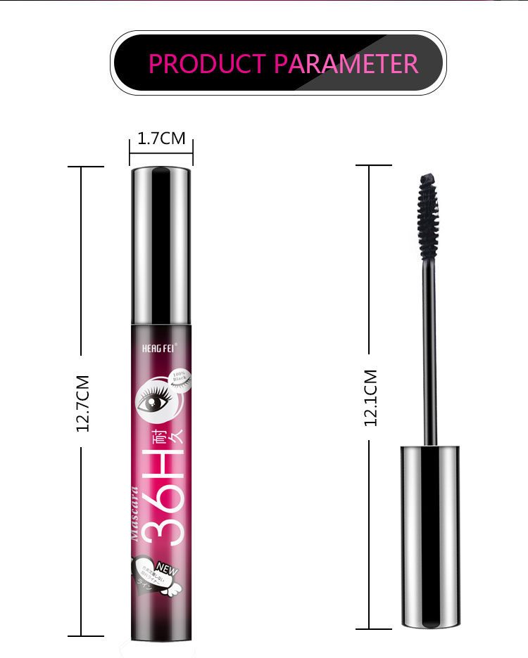 Smudge Free Warm Water Removable Gel Fiber Mascara