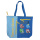 Custom Printing Polyester Zipper Tote Bag for Beach