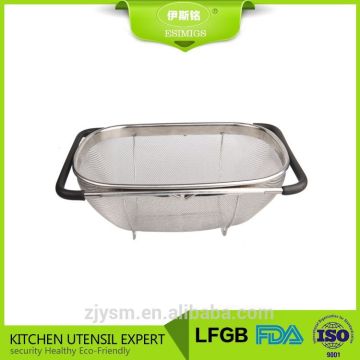Grade one stainless steel wire mesh fruit colander