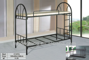 2013 new modern black metal bunk beds, iron beds , double beds