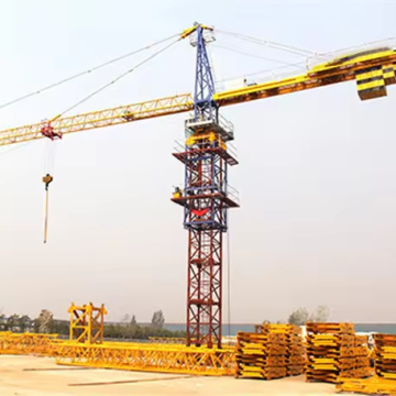 China's 8T Flat Top Tower Crane Qtz125 (6015) - 50m Height and 8 Ton Capacity: Gearbox Engine Motor Pump Construction Equipment for Sale