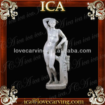 White marble classic nude art