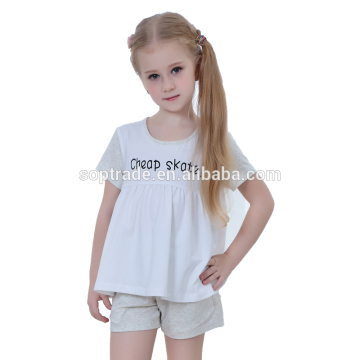 95% cotton wholesale sweet child clothing children set for girl