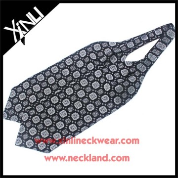 Mens New Fashion Silk Printed Tie Ascot