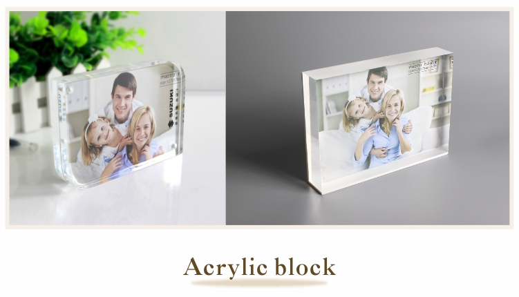 Acrylic Double Sided Magnetic Photo Frame