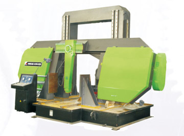 Horizontal metal band sawing machine