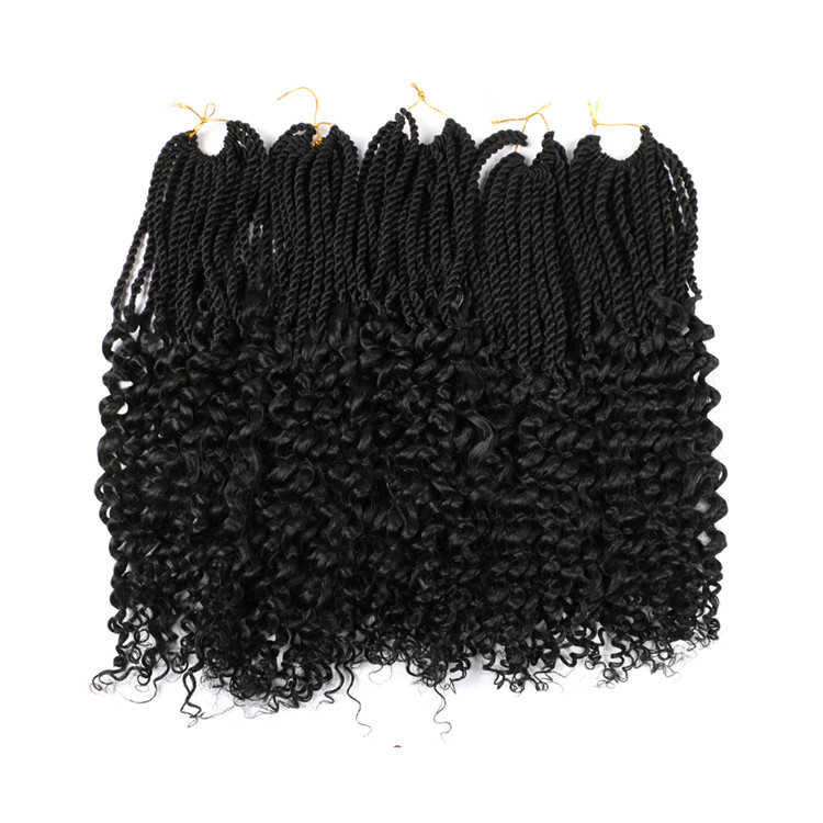 18inch Wavy Curly Senegalese Twists Easy Crochet Twists Braids Small with Curly Ends Twist Braids wavy Goddess