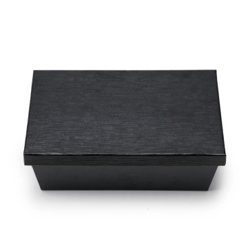 Black Paper Takeout Bento Box for Food Delivery