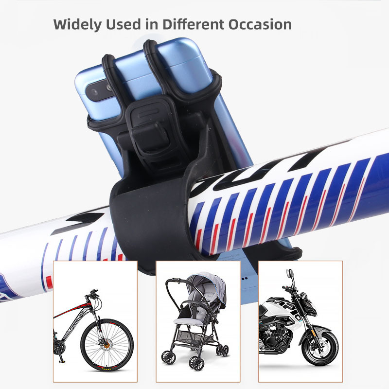 Flexible Bike Mount 360 Rotation Adjustable Silicone Bicycle Mobile Bracket Motorcycle Phone Holder