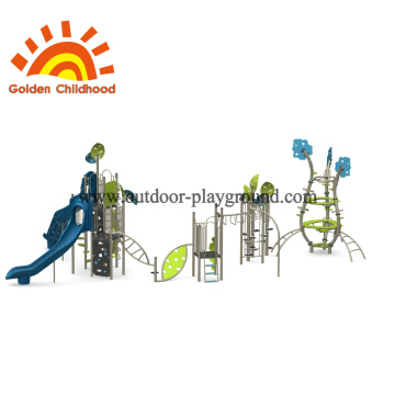 Leaf Natural Outdoor Playground Equipment For Children