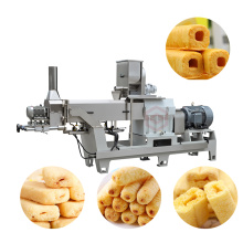 Puffed corn snack food extruder making machine
