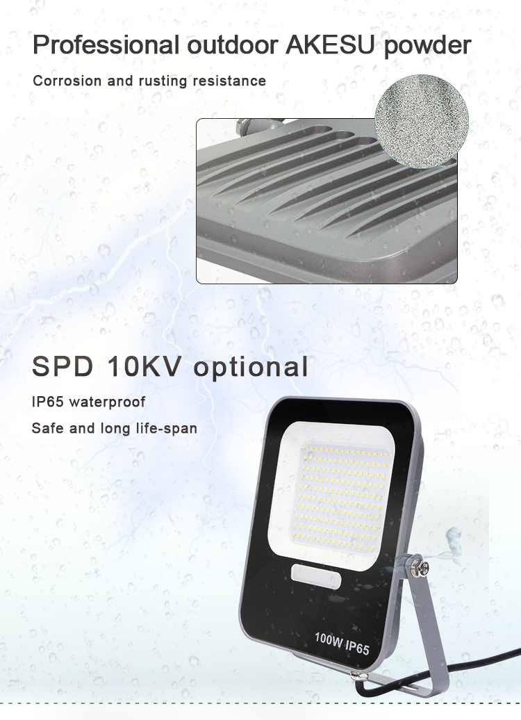 KCD 5000 lumen 50w led flood light parts price list