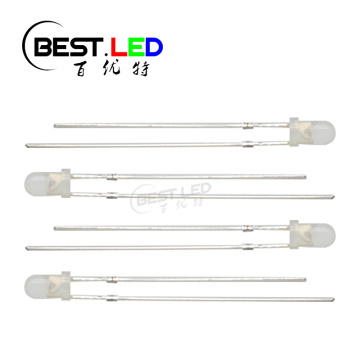 LED Basic 3mm Red LED with Milky Lens