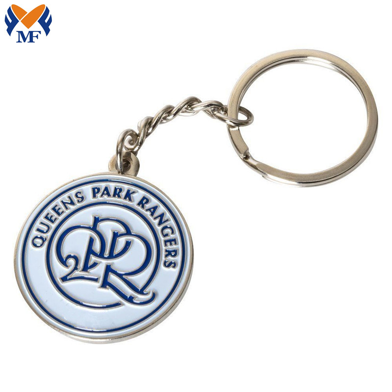 Queens Park Enamel Keyring