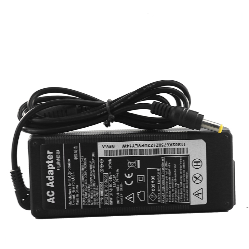 Per caricabatterie per laptop Lenovo 16V4.5A punta gialla 5525mm