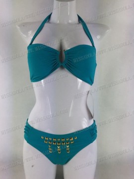 Miss Adola sexy solid green women bikini swimwear paillette pants ( YD6673A5 )