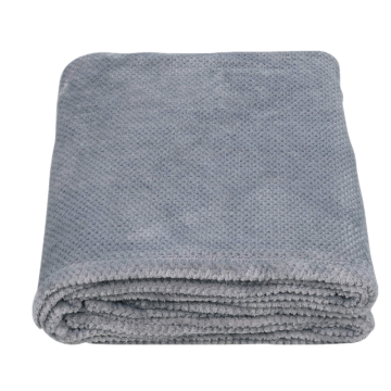 Flannel Fleece Luxury Throw Blanket Soft Solid Jacquard Weave Pattern Blanket