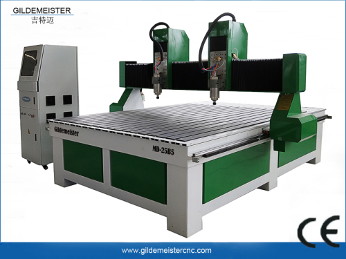 Two Heads CNC Router Machine