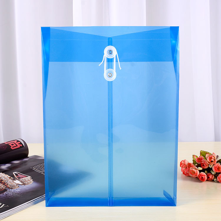 Custom Logo Clear Pp Fudek Plastic A4 Expandable File Folder Organizer Large Capacity Archives Information Document Bag