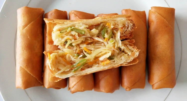 Chinese Food Snack Pocket Frozen Vegetable Spring Rolls