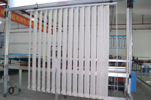 Manual Vertical Blinds With Fire Retardant and Uvioresistant Sheer Fabric