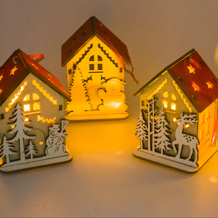 Christmas Decorations For Home Lantern Led Candle Tea light Candles Xmas Tree Ornaments Santa Claus Elk Lamp Kerst New Year Gift