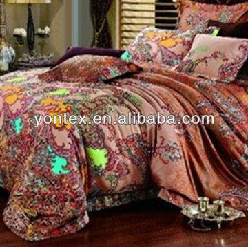 Egypt Silk Cotton Reavtive Printed Bedding Set