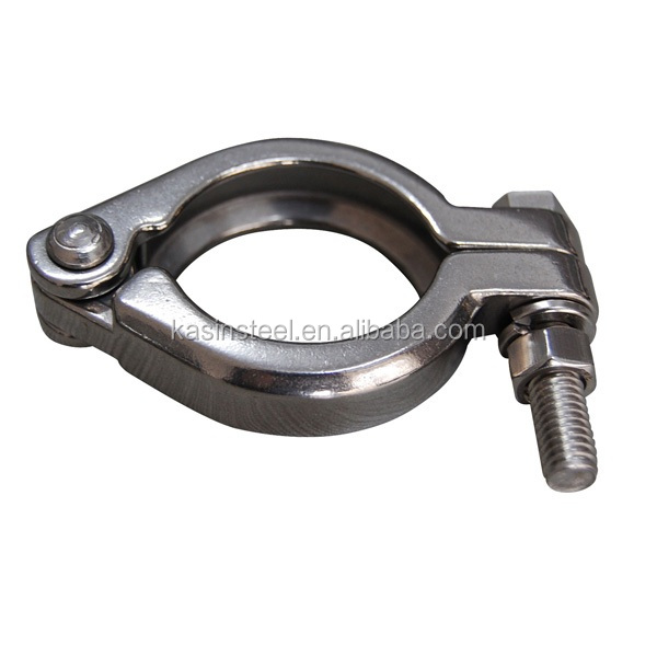 SS304 Stainless Steel Tri Clover TC Pipe Single Pin Clamp Pipe Fitting