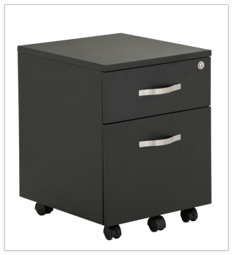 Modern 2-Drawer Lockable Rolling File Cabinet
