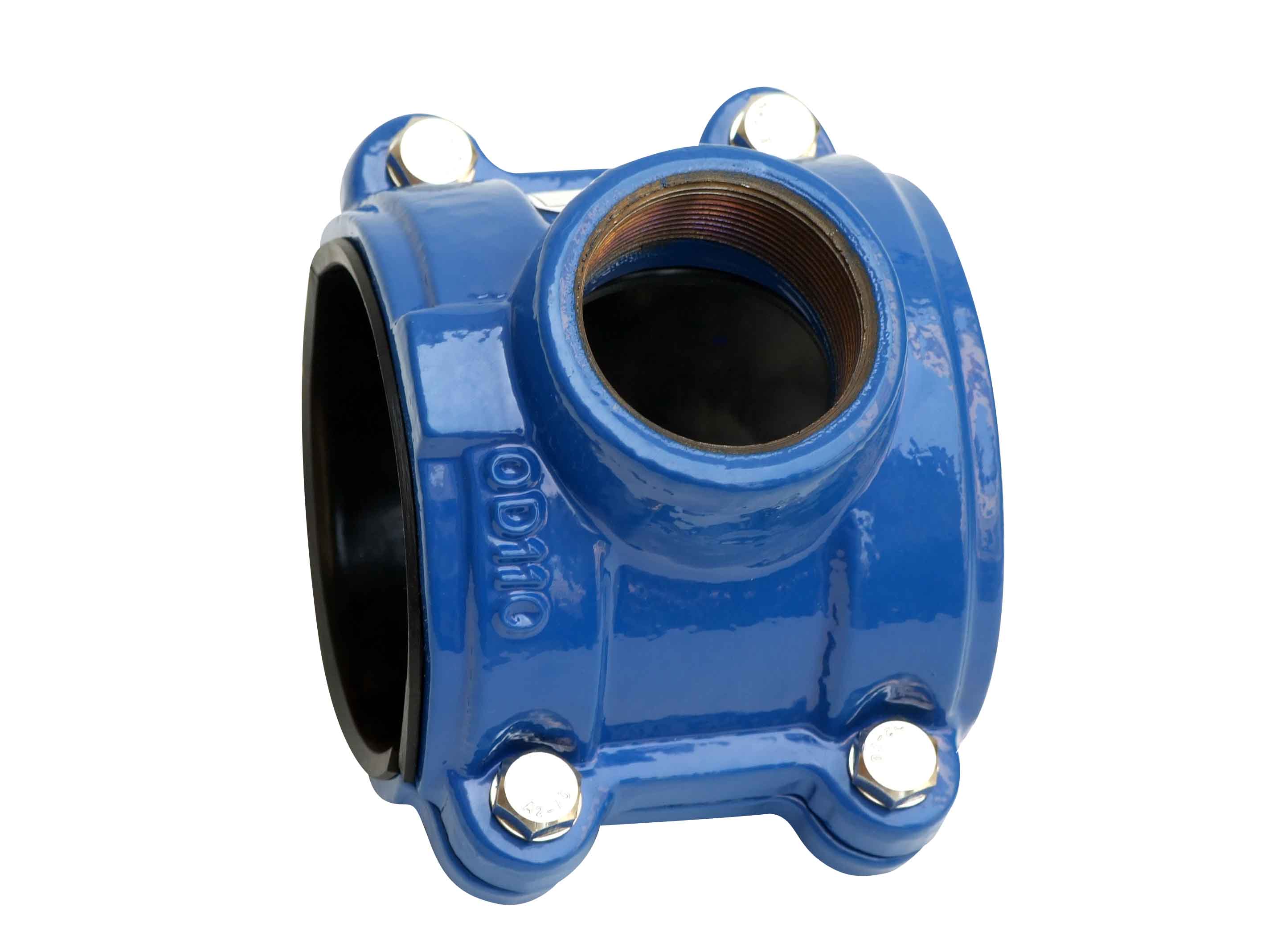 Ductile Iron saddle clamp for PVC, PE pipe