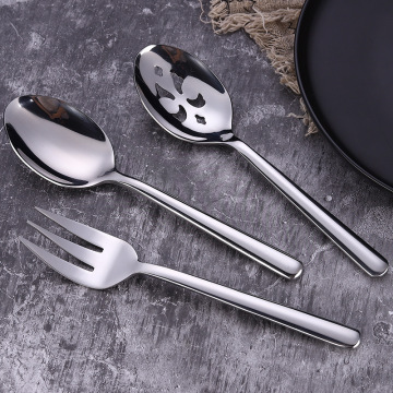 Stainless Serving  Fork  Spoon Set