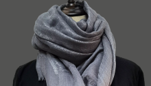 Fashion Modal Wool Mixed Sliver Lurex Lady Scarf
