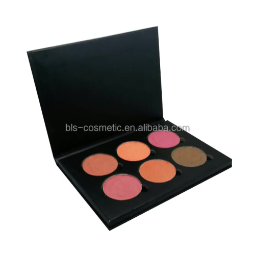 Caixa de papel blush 6 cores de alta qualidade