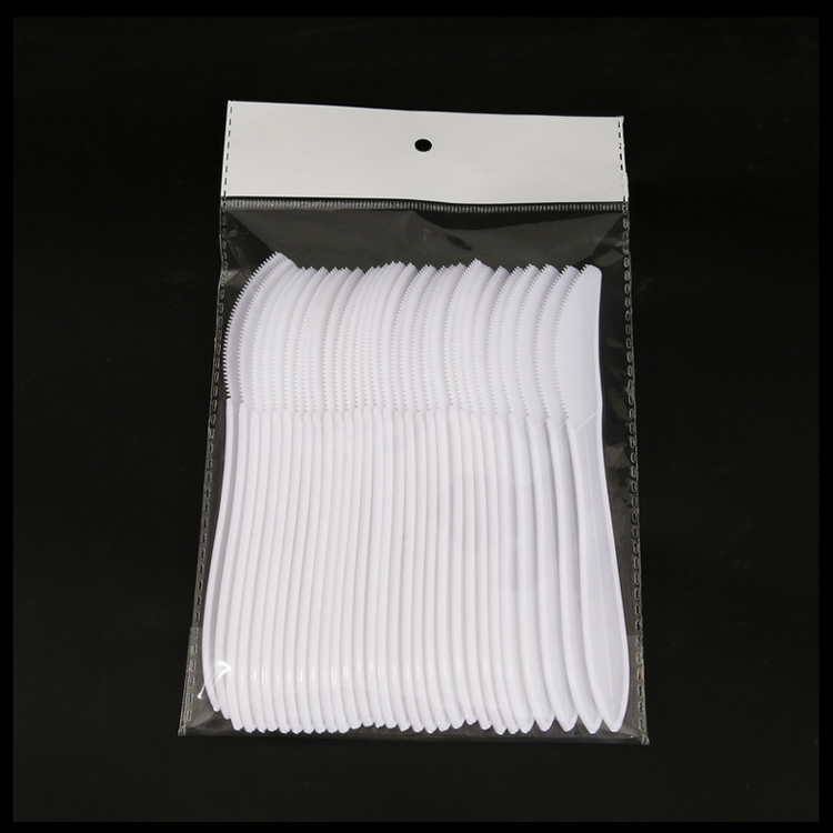 Disposable plastic cutlery set free collocation with fork knife spoon napkin