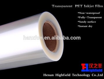 Transparent PET Inkjet Printing Film For All Inkjet Plotter