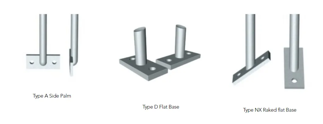 Industry Used Ball Joint Handrail Stanchions Connect to Steel Grating