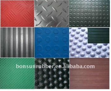 SBR rubber sheeting with kinds pattern